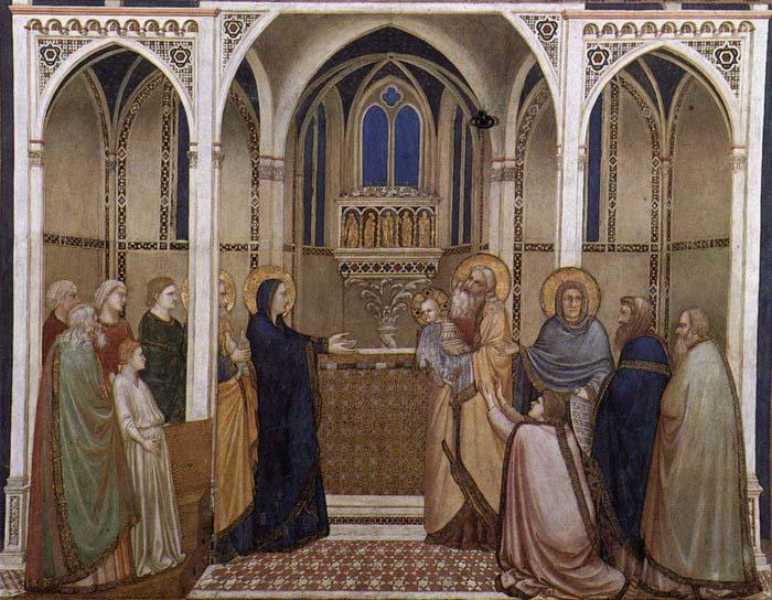 GIOTTO di Bondone Presentation of Christ in the Temple oil painting picture